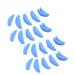 Jeenuuder 20 Pairs Eyelash Lift Silicone Pads Set Eye Lash Extension Lift Perming Kit Tool Curl Pads(Blue)