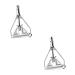 Zerodeko 2pcs Glass Cleaning Scraper Mop Disc Cover Cleaning Mop Squeegee for Window Cleaning Toy Lawn Mower Replacement Mop Base Mop Handle Bamboo Whip Wax Mop Iron Triangle 26X19cmx2pcs