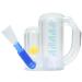 Breathing Trainer for Adults Breathing Exercise Device for Lungs 5000ml Volume Measurement with Flow Rate Indicator. transparent breathing device.breathing trainer trainer.Incentive Spirometer Adult.