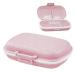 Zuiaso 1 x Pill Organizer 8 Compartments Travel Pill Box for Pocket Purse Portable Medicine Vitamin Container Pink Pink 1