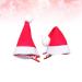 Minkissy Mini Santa Hat Hair Clips - 10Pcs Christmas Hairpins for Kids & Teens - Buy Online on GoSupps.com
