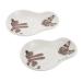 Milisten 2pcs Soy Sauce Dish Flatware Pinch Bowls for Spices Japanese Side Dish Cartoon Sauce Dish Sauce Cups Appetizer Plates Small Dishes Sauce Trays Ceramics Dipping Sauce Soy Sauce Bowl 10X8X2CM Brown