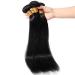 24 Brazilian Human Hair Bundles - 100% Real Straight Virgin Weave Extensions - Natural Black - Buy Online on GoSupps.com