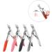 Professional Nail Art Nail Clippers U-Shaped Stainless Steel Nail Clippers DIY French Style Suitable for Professionals and Family Individuals (Color : Red) - Buy Online on GoSupps.com
