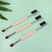 FRCOLOR Professional Cosmetics Brush Set - 2 Eye Shadow & Eyebrow Brushes with Spoolie - Double Sided Makeup Tools - Pink - International Shipping Available - Buy Online on GoSupps.com