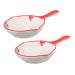 Ciieeo 2pcs Seasoning Dish Wasabi Dish Dipping Sauce Dish Japenese Snacks Flower Shape Sauce Dish Soy Dipping Bowl Dishes Dessert Japanese Snacks Ceramics Child Home Cooking Household 13.8X10X2.5CM As Shown