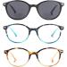Shop 3 Pack Bifocal Reading Glasses for Women - Retro Cat-Eye Sunglasses & Stylish Tortoise Colors 1.75x Magnification - Buy Online on GoSupps.com