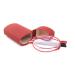 Cokobin foldable reading glasses made of stainless steel mini anti-blue long help for women and men reading aid with hard shell case (red +3.5) red +3.5
