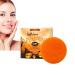 Facial Soap Bar Handmade Soap Natural Soap Bar Gentle Cleaning Soap Bar Used for Moisturizing Face Reducing Dryness and Rejuvenating Vegan Preferred for Christmas Gifts (100g) Orange