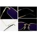 Riccie Ultra-Light Borderless Titanium Reading Glasses for Men - Anti-Blue Light HD Aspherical Magnifying Glass | +1.0 to +3.0 Magnification - Buy Online on GoSupps.com