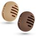 Fauxomor makeup sponge holder-2 pieces of Breathable Ultra-Soft Silicone Beauty Blender Travel Case for All Mak-Up Sponge Khaki+coffee 1 piece (2-pack) C-khaki+coffee (3-line)