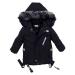Odziezet Baby Boy Down Coat Kids Hooded Puffer Zipper Jacket Winter Outerwear Clothes 2-7 Years 3-4 Years Black