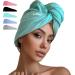 Cotton Towel (Turquoise) - Curly Queen - 100% Cotton T-Shirt Double Layer Material  Extra Large  Frizz Free  Ideal for Every Hair Type