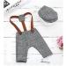 Newborn Photography Props Knitted Crochet Costumes Cap & Rompers Grey - Baby Boy Girl Photo Shoot Outfits - Buy Online on GoSupps.com