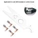 Carbon Brush Set for Nail Drills - 2 Pairs Handpiece Accessories & Wrench for Salon & Home Use - Buy Online on GoSupps.com