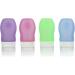 MUUZONING Silicone Travel Cosmetic Bag Set | Leak-Proof 4-Piece with Travel Bottles for Shampoo Cream Rinse & Body Care - Buy Online on GoSupps.com