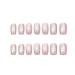 24 Piece Glitter Cat Eye Press-On Fake Nails - Shiny Quadratic & Short Oval Design for Women & Girls | Complete Coverage Nail Art - Buy Online on GoSupps.com
