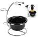 Metal Stand Shaving Razor & Brush Holder Set for Classic Beard Grooming | Professional Safety Razor Storage - Buy Online on GoSupps.com