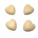 10pcs Natural 40mm Unfinished Wood Hearts Beads - Eco-Friendly DIY Craft Accessories - Buy Online on GoSupps.com