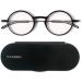 ThinOptics Manhattan Reading Glasses | Milano Aluminum Magnetic Housing | Round Black Frames | 2.50 Strength | Stylish & Portable - Buy Online on GoSupps.com