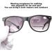 Shop Classic Square Reading Sunglasses for Men & Women - Dioptry Spring Hinges +300 Units - Buy Online on GoSupps.com