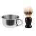 rockible Luxury Shaving Set for Men - High Quality Shaving Brush and Stainless Steel Mug