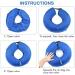 QIYADIN Soft Dog Recovery Collar | Adjustable Inflatable Pet Cone for Cats & Dogs | Prevent Biting & Scratching - Medium - Buy Online on GoSupps.com