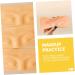 Baluue 4pcs Eyebrow Practice Block Makeup Practice Eye Make up Training Skin Practice Eye Board 16x7cm As Shown - Buy Online on GoSupps.com