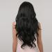 Long Curly Black Wigs for Women | Natural Wavy Synthetic Middle Part Wig - Shop Internationally! - Buy Online on GoSupps.com