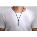 Natural Green Aventurine Crystal Pendant Necklace for Men & Women - Healing Reiki Jewelry - Buy Online on GoSupps.com