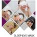 2 Pack 100% Pure 6A Mulberry Silk Sleep Mask for Sleeping - Adjustable Blindfold with Elastic Strap Headband - Natural Cosy 22 Momme Real Silk - White&White - Buy Online on GoSupps.com