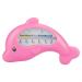 Cute Dolphin Bath Thermometer for Baby - Water Safety Measurement & Indoor Temperature (Rose Red Dolphin - Buy Online on GoSupps.com