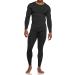 TSLA Men's Microfiber Soft Fleece Lined Thermal Underwear Set - Black X-Large - Buy Online on GoSupps.com
