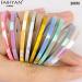 Kamas 9 Rolls Set Nail Art Striping Tape Line Aurora Laser Mermaid French UV Gel Polish Sticker Tips Decoration Decal DIY Tool 1/2/3mm - (Color: 3mm)