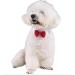 Diafas Adjustable Cotton Pet Collar for Dogs & Cats - Red Bow Tie Formal Bowknot - Perfect for Puppies & Kittens | International Shipping - Buy Online on GoSupps.com
