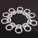 Hemore 10pcs Baby Dummy Pacifier Holder - Soft Silicone Clips High Quality Adapter Practical White Baby Accessories - Buy Online on GoSupps.com