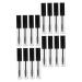 VINTORKY 16pcs Mascara Tube Lip Gloss Containers Eyelash Cream Bottle Portable Mascara Bottle Plastic Black