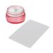 Bodhi2000 1 set nail art stamp with nail scrap transparent of single head wiping-resistant nail stamp round head silicone nail stamp with lid manicure tool for DIY nail decoration transparent / red