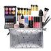 Roseflower make -up set professional make -up set teen girl make -up case cosmetic makeup pallet pallet eyes shadow full face make -up with a portable trip storage bag #19PCs