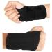 HYCOPROT Adjustable Wrist Supports Brace with 2 Metal Straps for Men and Women-Breathable Carpal Tunnel Wrist Splint for Relieve Tendonitis Arthritis Sprains L/XL(Pack of 1) Black-Right Hand