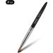 Aokitec #10 Oval Crimped Sable Acrylic Nail Brush - Wood Nail Art Tool for Manicure | Black - Buy Online on GoSupps.com