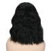 Short Curly Black Brown Wig 14/16 inch | Heat-Resistant Synthetic Hair | Perfect for Cosplay & Parties | Stylish Women's Wig Cap - Buy Online on GoSupps.com