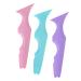 Beatifufu Blue Eyeliner Pencil 3pcs Silicone Beauty Ruler Eyeshadow Massaging Tools Girl Supplies Eyeliner Stencil Cosmetic