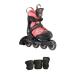 K2 Skate Youth Marlee Pro Pack Inline Skates, Black/Coral 4-8 Black/Coral