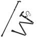 Sminiker Professional Folding Walking Cane with Carrying Bag - Lightweight Adjustable Walking Stick for Men and Women - Aluminum Alloy Shaft (Black) - Buy Online on GoSupps.com