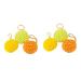 FRCOLOR Set of 6 Schauball Honeycomb Bath Ball Shower Ball Bath Sponge Bee Honeycomb Bath Flower No Latex