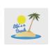 Azeeda 2 x "Life's a Beach" Microfiber Lens/Eyeglass Cleaning Cloths (LC00020273)