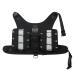 Dog Saddle Bags Adjustable Dog Shoulder Bag Saddle Bag Harness Backpack with Reflective Tape for Hiking Walking Camping for Medium & Large Dog (L Black) L Black