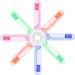 8-Piece Foldable Travel Toothbrush Set + Plastic Comb | Portable & Compact for Camping School & Home - Buy Online on GoSupps.com