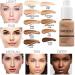 Matte Full Coverage Foundation 30ml - Oil Control Flawless Face Makeup for Women with Mature Skin - Long Lasting Concealer - Smooth Finish (102 NUDE) - Buy Online on GoSupps.com